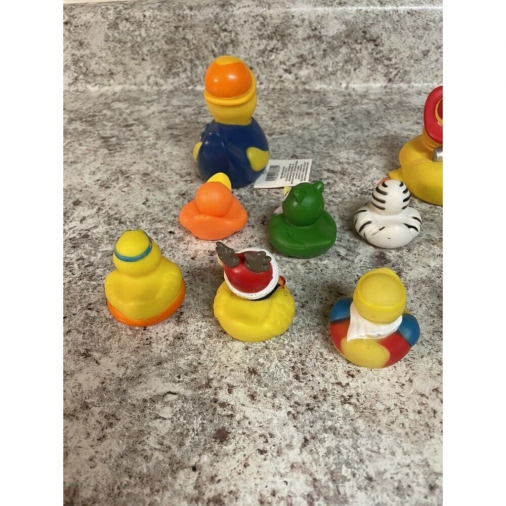 Rubber Ducks 10 Duckies for Jeep Ducking Chicago Firefighter Construction Worker - Picture 11 of 15